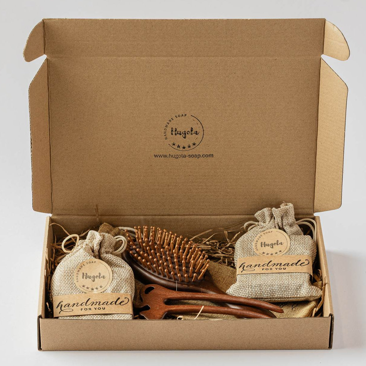 Gift Set Anastasia palm‑free handmade soaps styled as an elegant self‑care gift