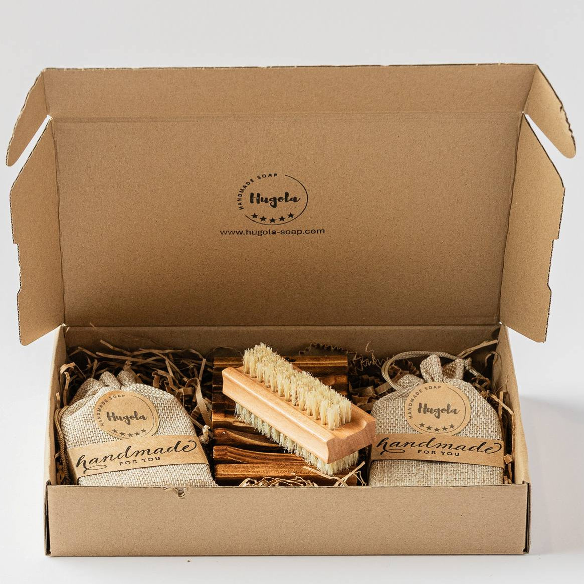 Gift Set Genevieve palm‑free handmade soaps styled as thoughtful personal care gift