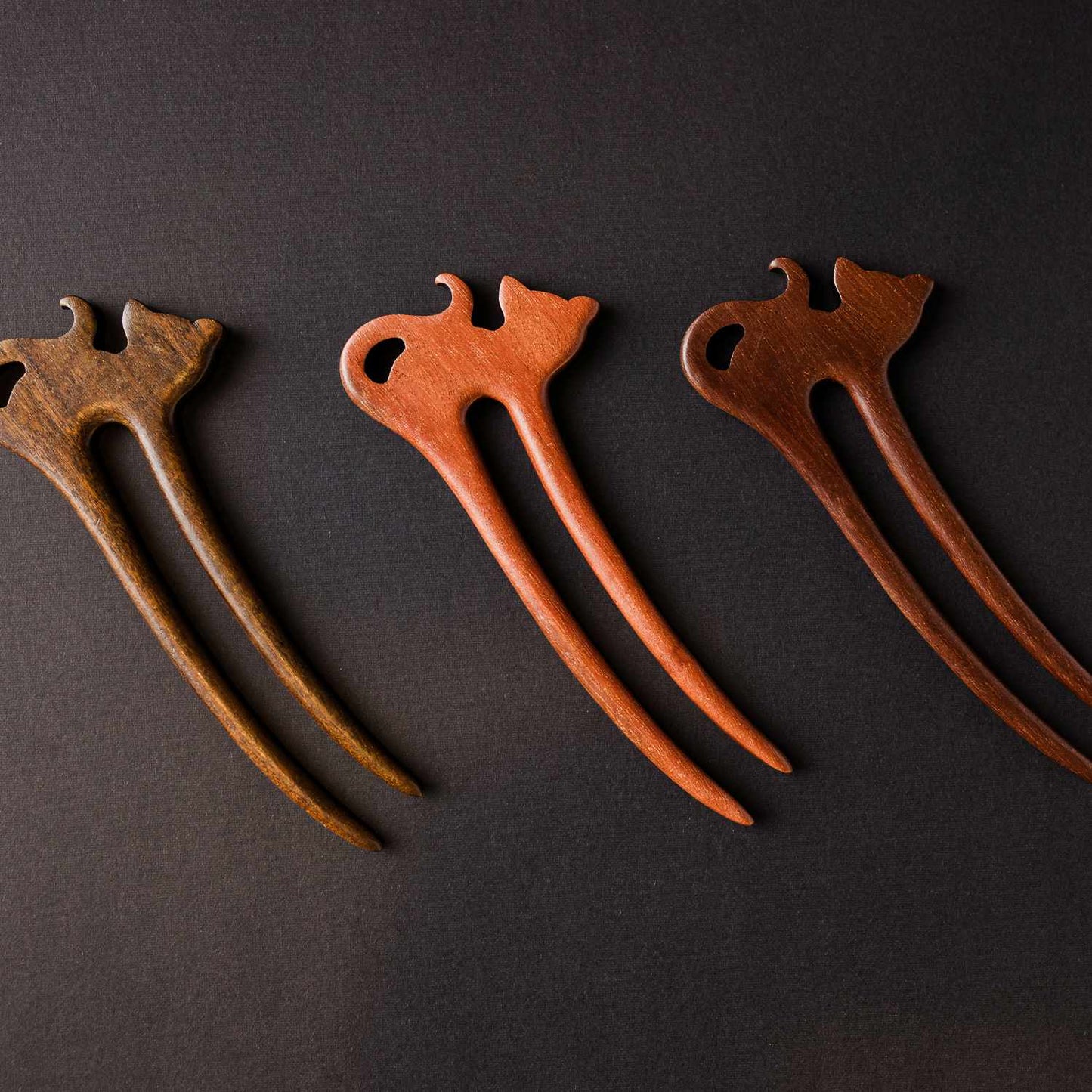 Sandalwood Cat Hair Pin