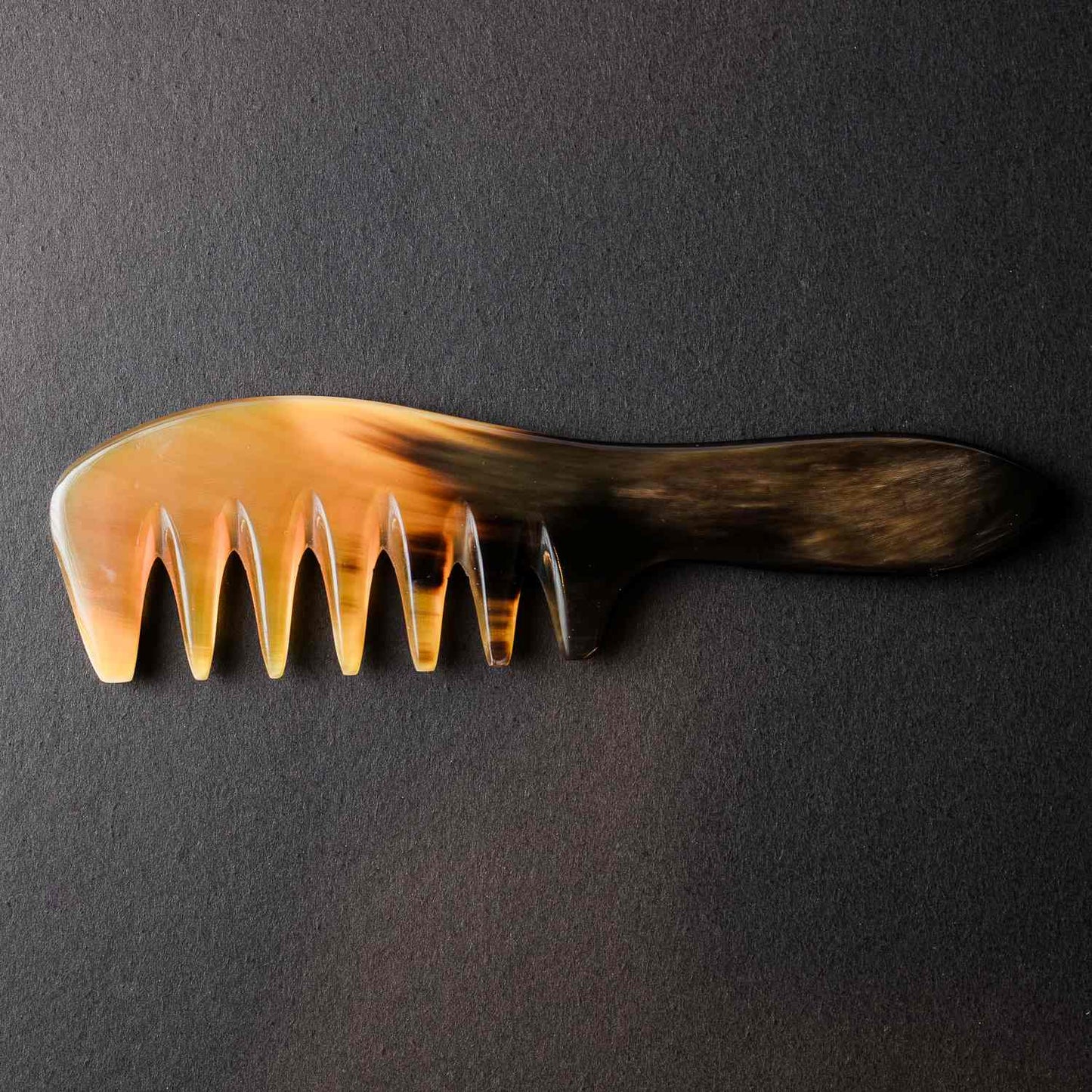 Ox Horn Comb Massager, natural horn comb