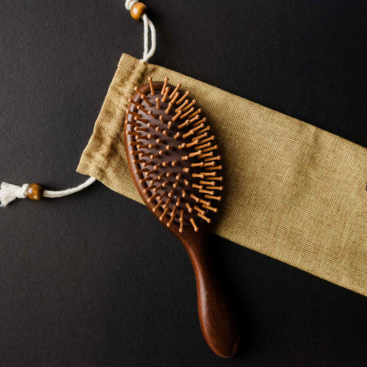 Sandalwood Brush with Bamboo Bristles