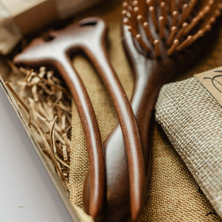 Gift Sets collection, handmade natural palm‑free soaps and self‑care accessories beautifully presented for gifting