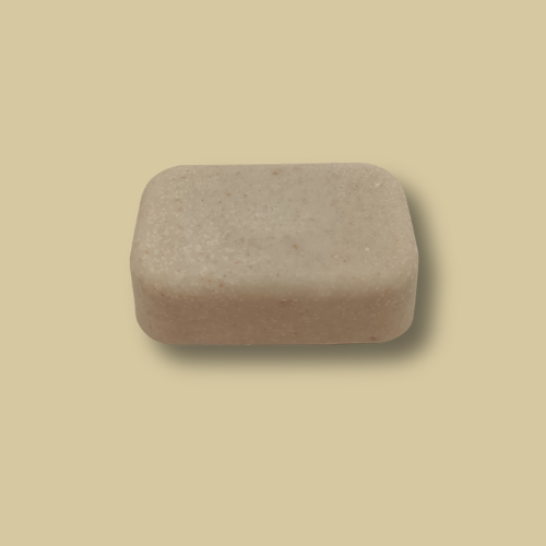 Lemongrass Mint Glow travel size handmade soap bar by Hugola – top view