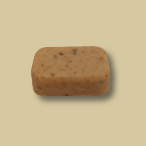 Velvet Raspberry - travel size handmade soap bar by Hugola – top view