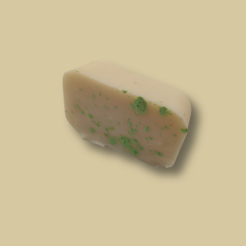 Juicy Grape travel size handmade soap bar by Hugola – angled view