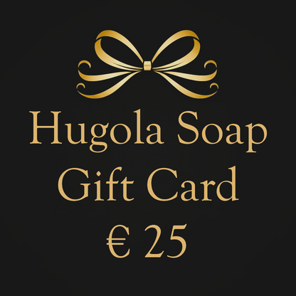 Hugola Soap € 25 gift card background