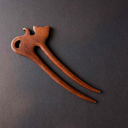 Sandalwood Cat Hair Pin