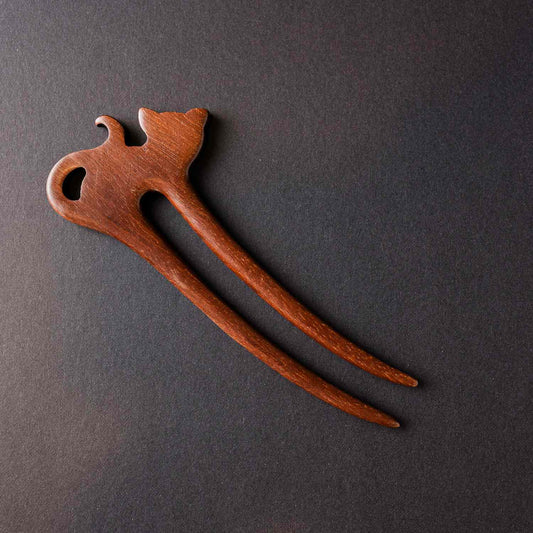 Sandalwood Cat Hair Pin
