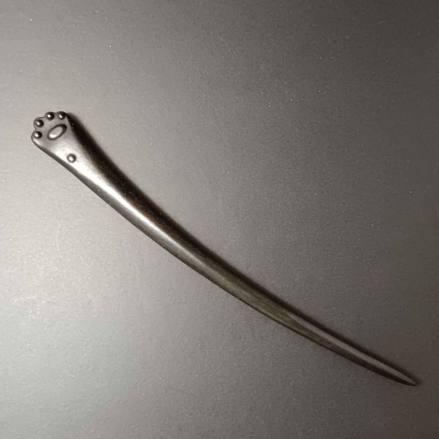 Wooden Cat Paw Hair Pin