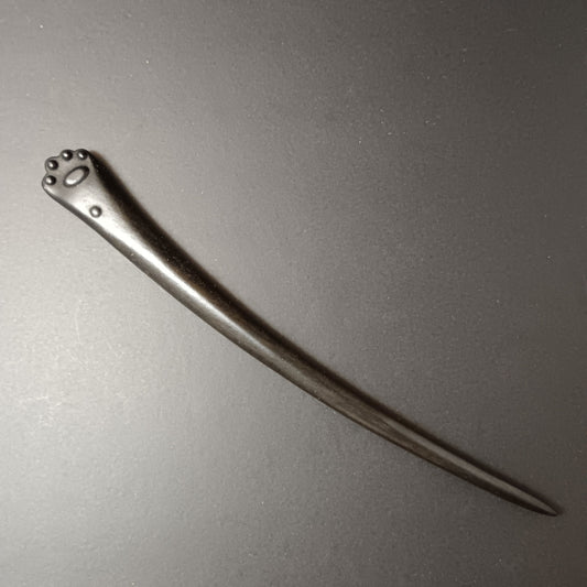 Wooden Cat Paw Hair Pin