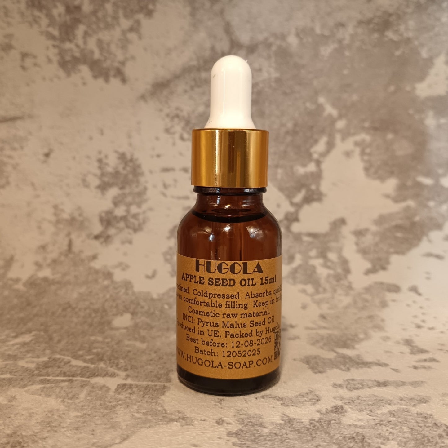 15ml apple seed oil dropper bottle for antioxidant face and skin care