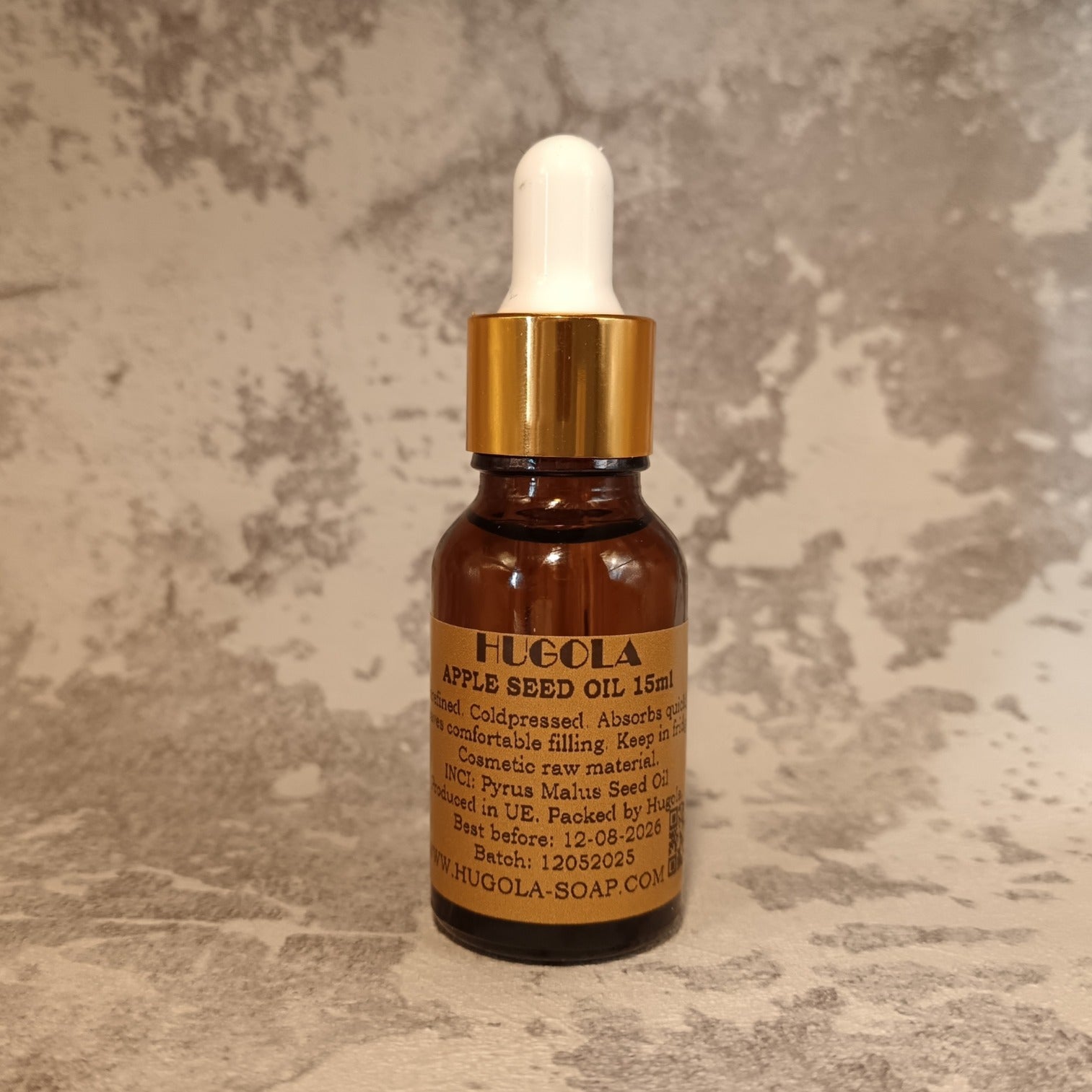 15ml apple seed oil dropper bottle for antioxidant face and skin care