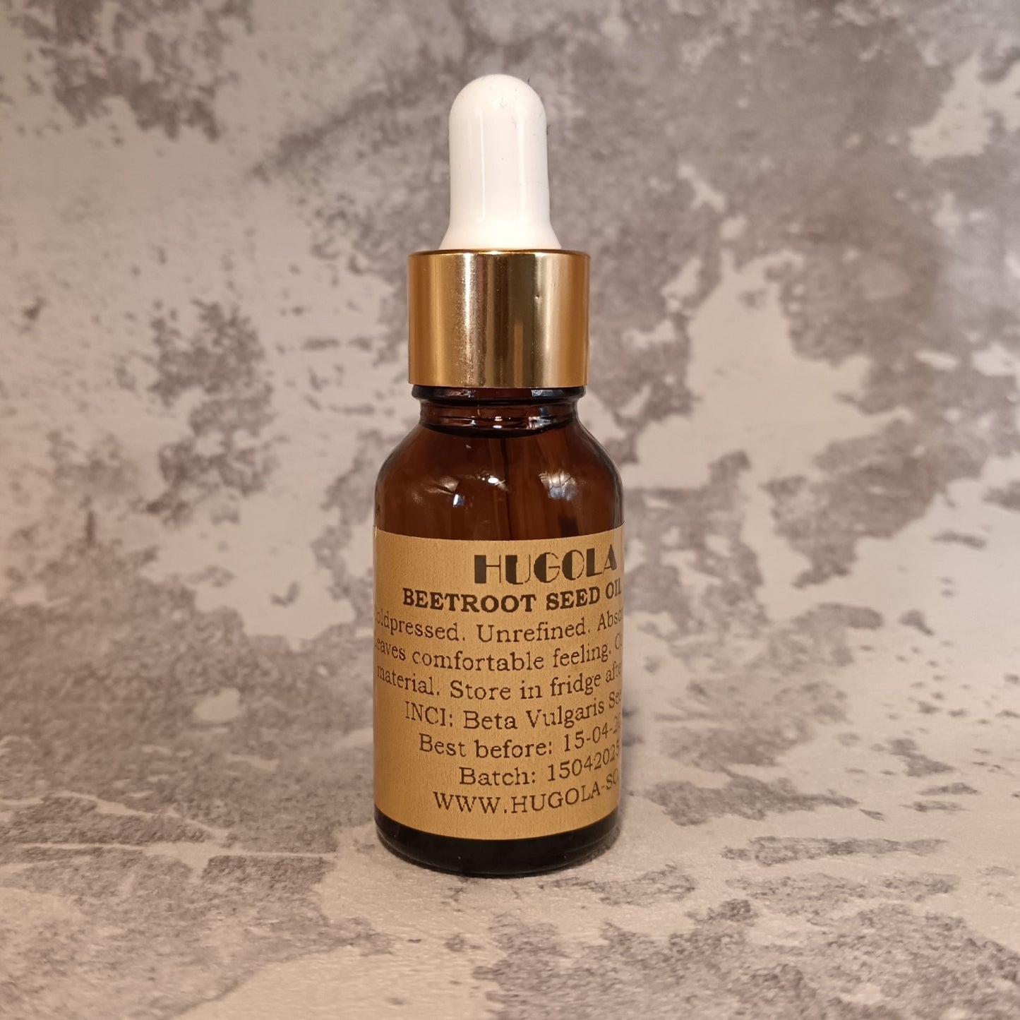 15ml beetroot seed oil dropper bottle for skin nourishment and hydration