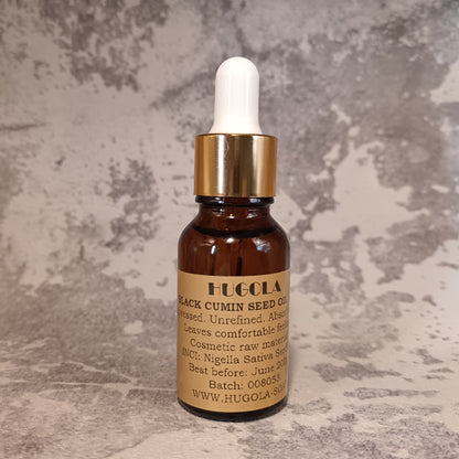 15ml black cumin seed oil dropper bottle for hair growth and scalp care