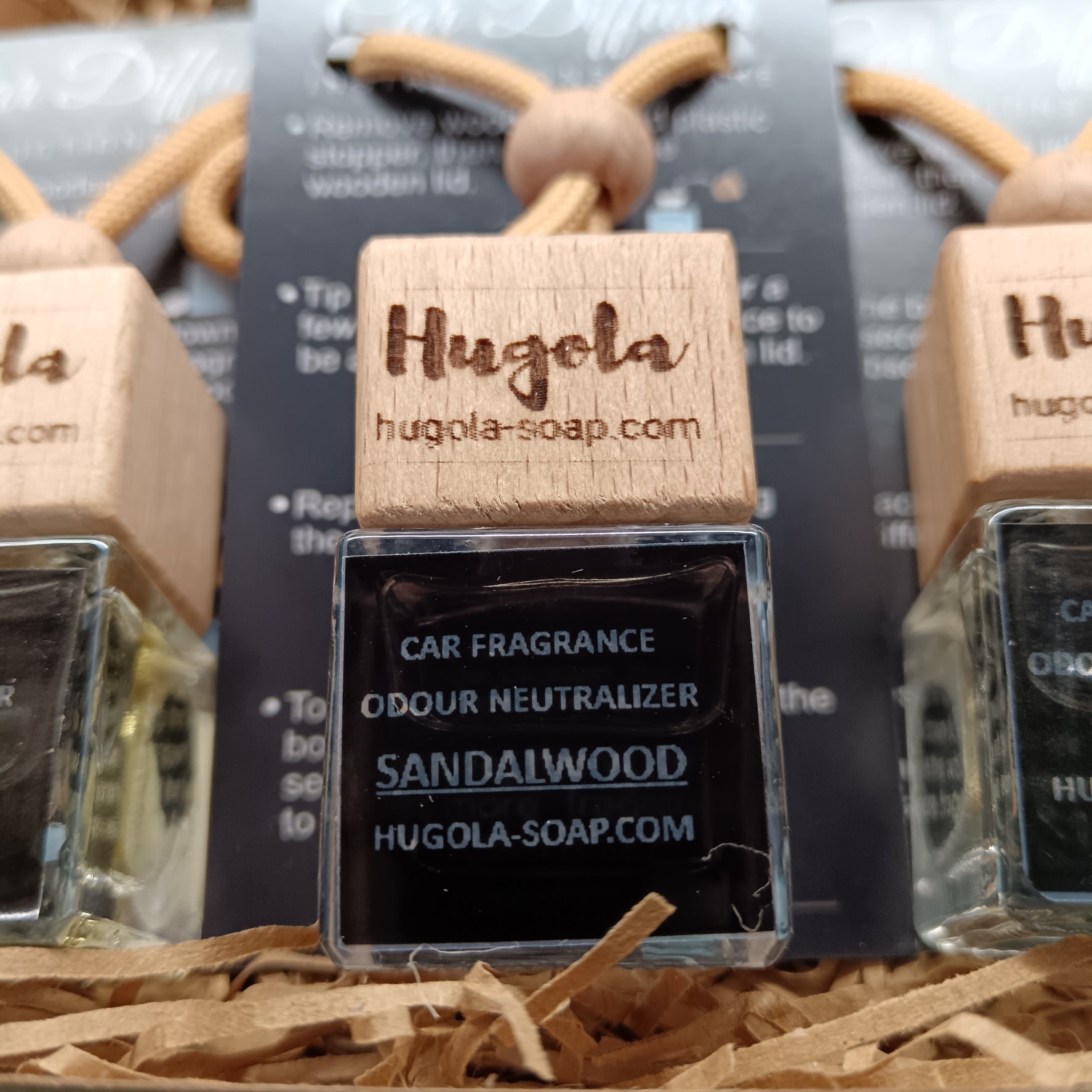 Close up to Sandalwood car fragrance