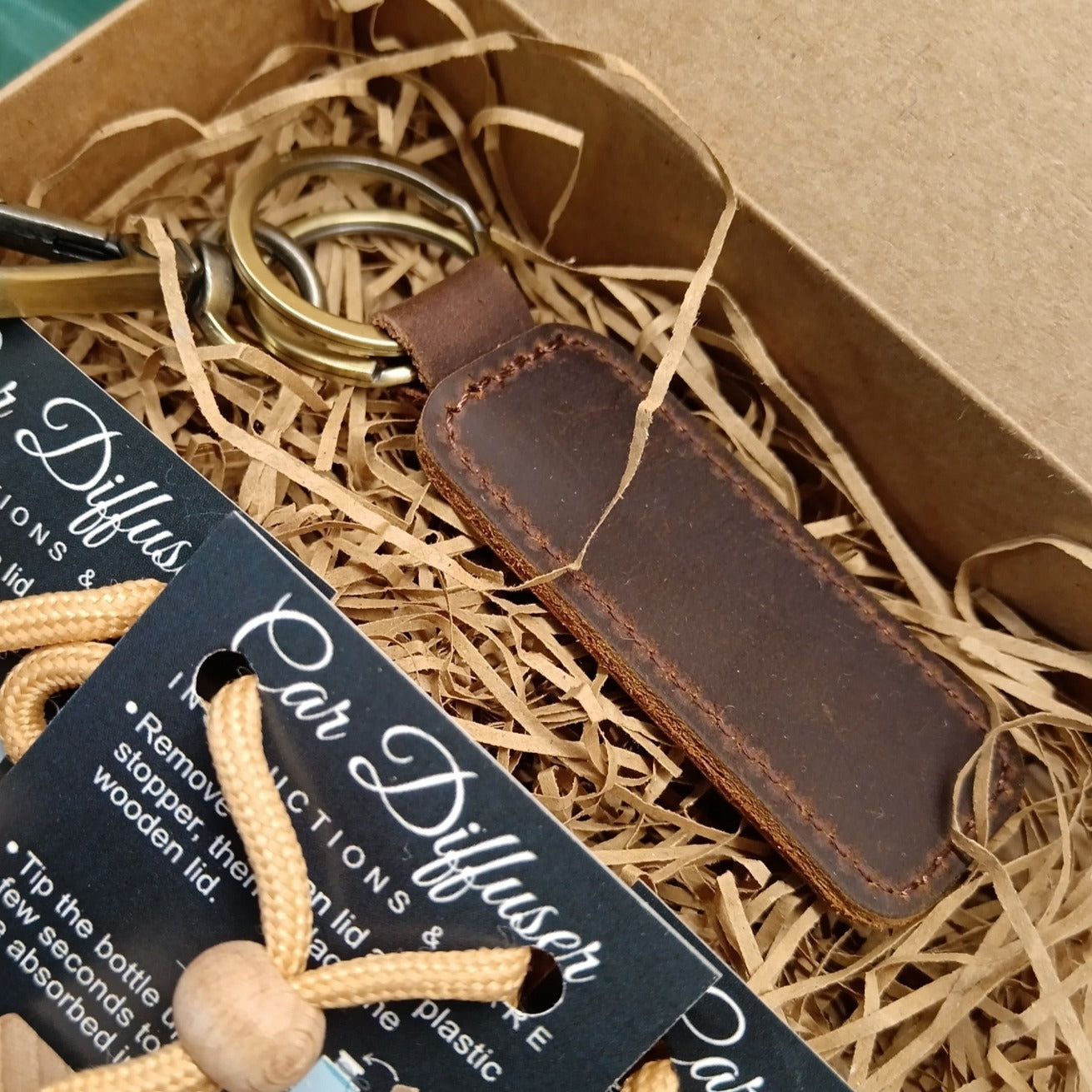 Close up to car key holder