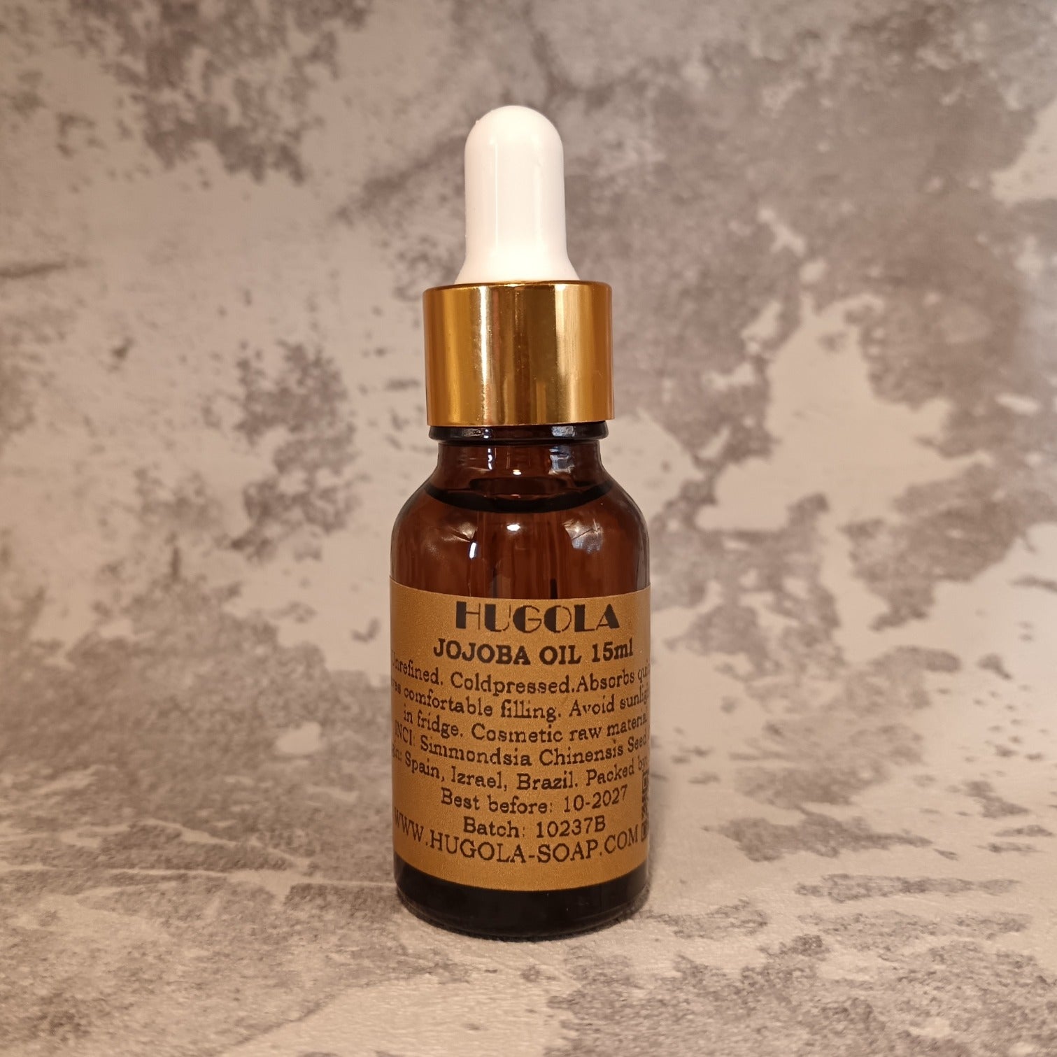 15ml jojoba oil dropper bottle for balancing face and scalp