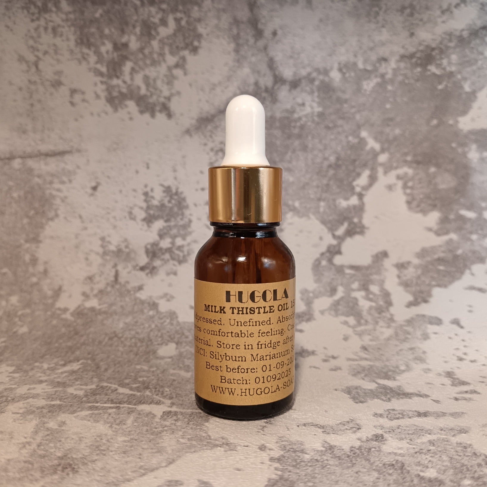 15ml milk thistle oil dropper bottle for sensitive skin