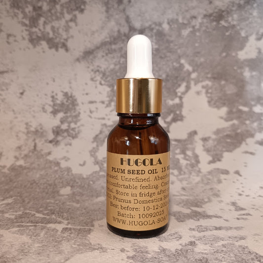 15ml plum kernel oil dropper bottle for radiant skin and natural glow