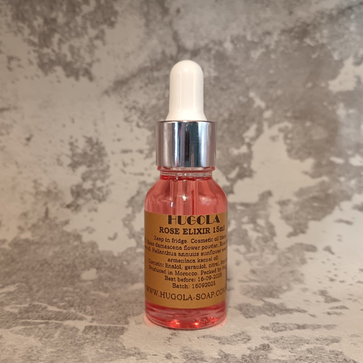 15ml rose elixir dropper bottle for radiant skin