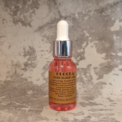 15ml rose elixir dropper bottle for radiant skin