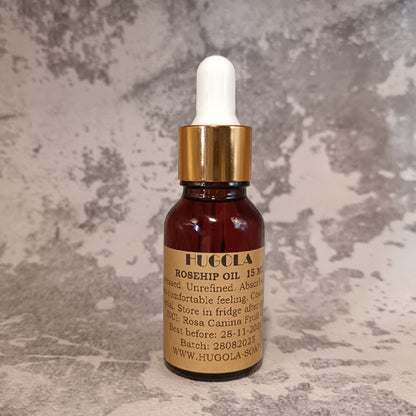 15ml rosehip oil dropper bottle for glowing skin and scars