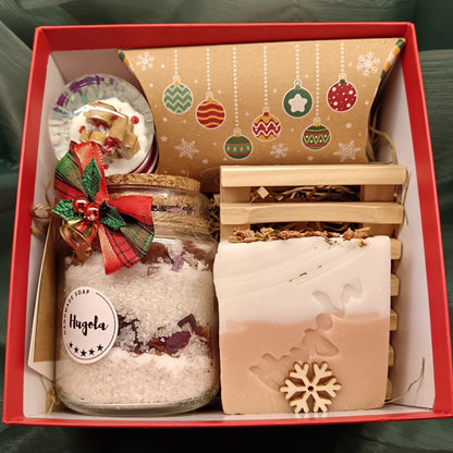 Winter Floral Harmony - Christmas Gift Box